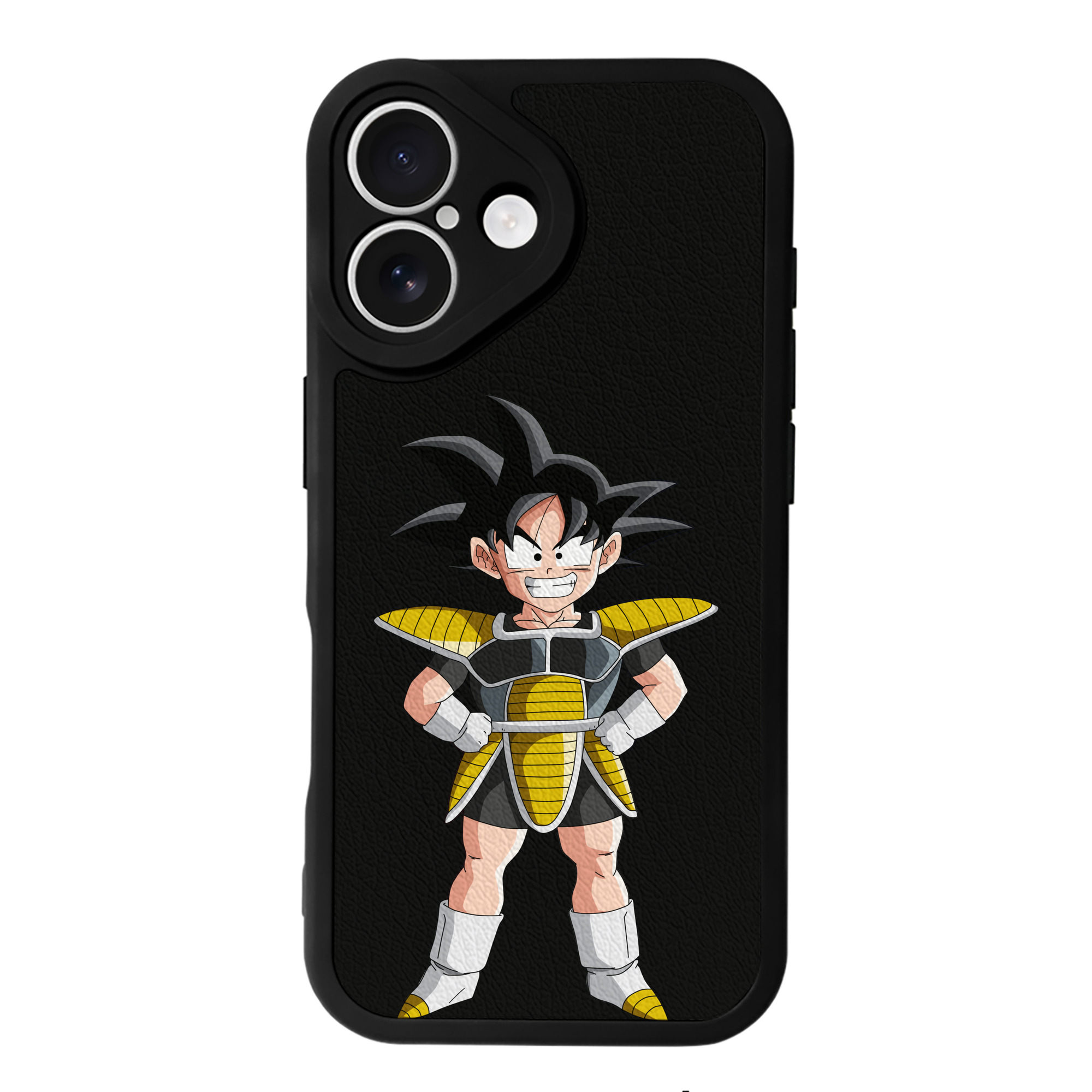 （画像用） ドラゴンボール 孫悟空（そん ごくう）Son Goku カカロット DRAGON BALL Kakarotto 【iPhone 16シリーズ対応】シリコンスマホケース（レザー調） 材質：シリコン